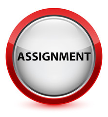 Assignment crystal red round button