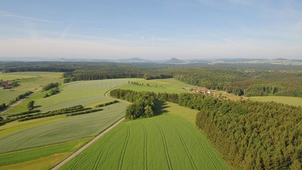 wiese in hegau in der Nähe von Tuttlingen im Sommer