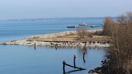 baltic sea in winter, estonia