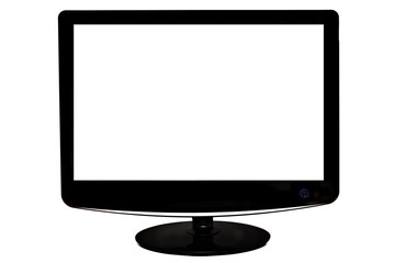 Monitor with white screen