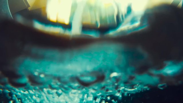Sink fills with water