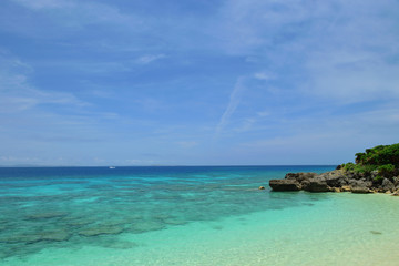 南国の海岸　風景　観光