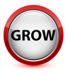 Grow crystal red round button