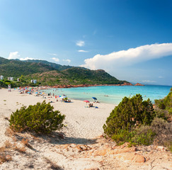 Fototapeta na wymiar Sardegna, spiaggia di su Sirboni, Ogliastra