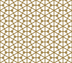 Seamless pattern based on Japanese ornament Kumiko