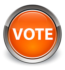 Vote optimum orange round button