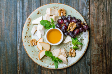 Cheese plate italian food