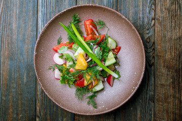 Green vegetable salad