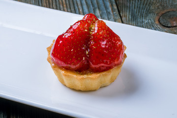 Tartlet with strawberries