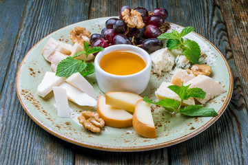 Cheese plate italian food