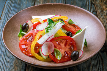 Greek salad with feta