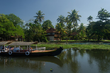 Relaxing in the Backwaters of Kerala