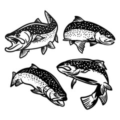 illustration for fishing logo. Fisherman logo. Fishing logo	