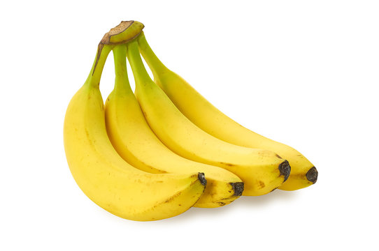 a bunch of bananas on a white background