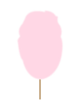 Cotton candy on a stick