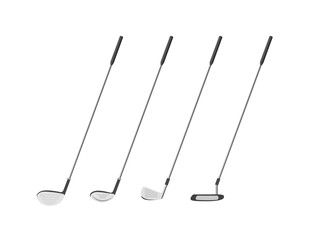 golf club set vector / putter wood iron 