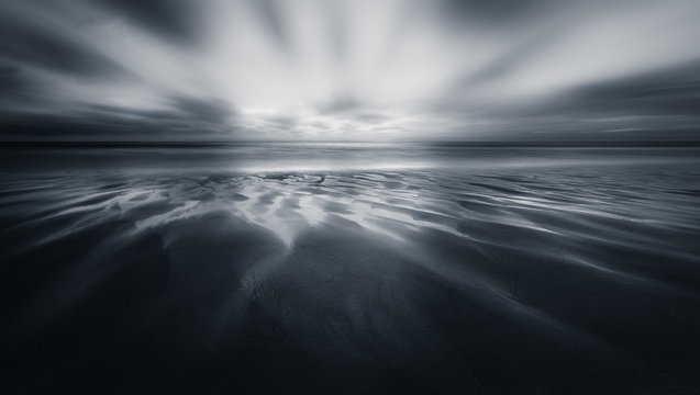 Abstract Sunset, Perran Sands, Cornwall