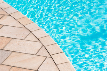 Obraz premium close up swimming pool on top view