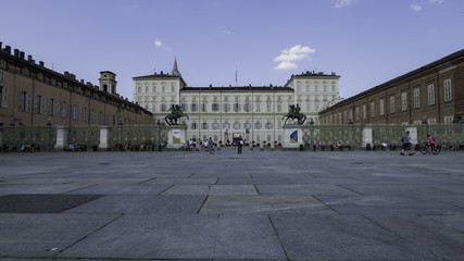 Fototapeta na wymiar Palazzo Reale and Piazzetta Reale