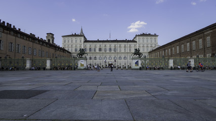 Fototapeta premium Palazzo Reale and Piazzetta Reale