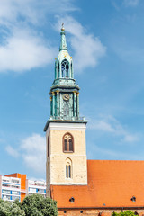 Church of St. Marienkirche St. Mary in Berlin near Alexanderplatz square