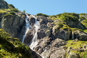 View of the Siklawa in Tatra mountains, Poland