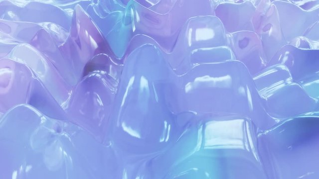 4K Abstract Jelly Background. Seamless Loop