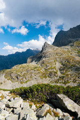 the Mnich peak in the High Tatra near Morskie Oko
