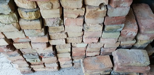 texture of construction bricks