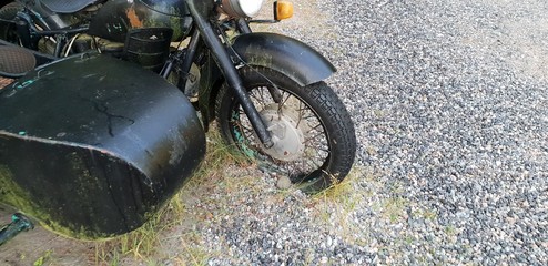 Unique old motorcycle