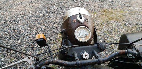 Unique old motorcycle