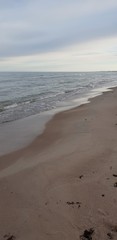Baltic sea beach in the morning
