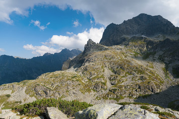 the Mnich peak in the High Tatra near Morskie Oko