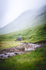 Fototapeta na wymiar Stream in Scottish Landscape