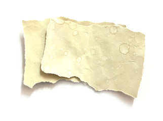 pieces of torn paper texture background, copy space.