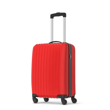 Plastic travel suitcase
