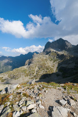 the Mnich peak in the High Tatra near Morskie Oko
