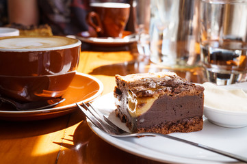 Cake dessert and chocolate
