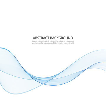 Abstract blue wave vector background Abstract blue wave