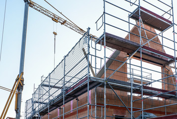 Baustelle eines neues Hauses