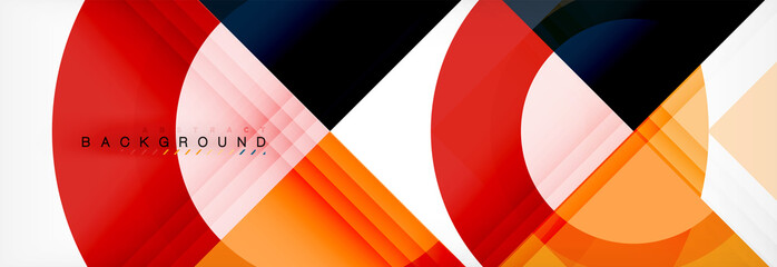 Fototapeta premium Vector circular geometric abstract background