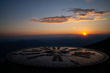 Tramonto dalla cima del Monte Guglielmo