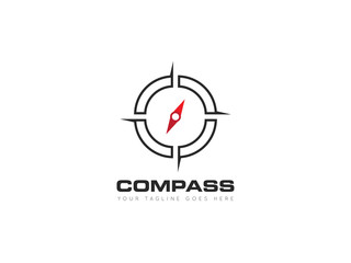 compass logo, icon, symbol, design template