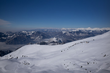 Veduta invernale dal monte Guglielmo