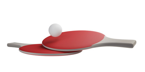 table tennis isolated 3d-illustration
