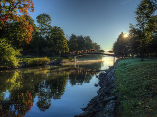 Fototapeta premium Sunrise over Canal
