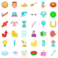 Doctor icons set. Cartoon style of 36 doctor vector icons for web isolated on white background