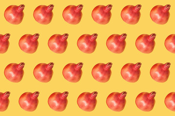 Jewish holiday Rosh Hashanah background with pomegranate