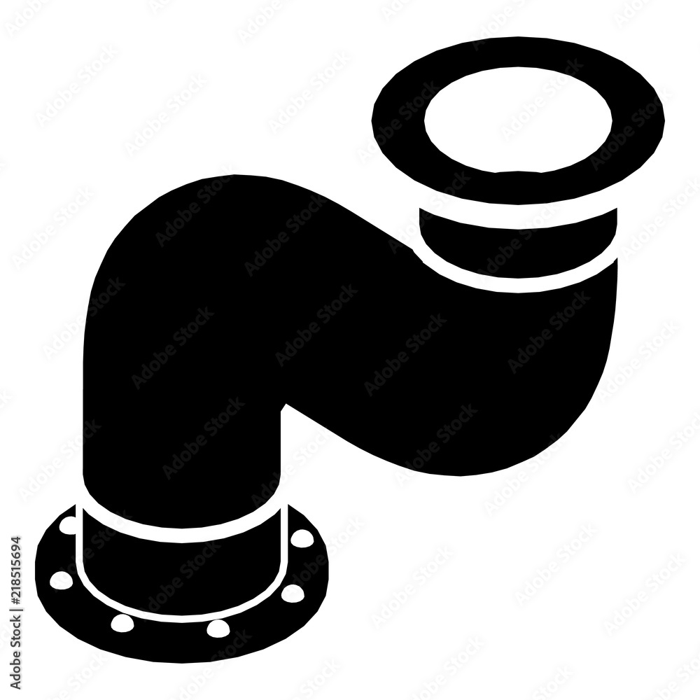 Poster connection pipe icon. simple illustration of connection pipe vector icon for web