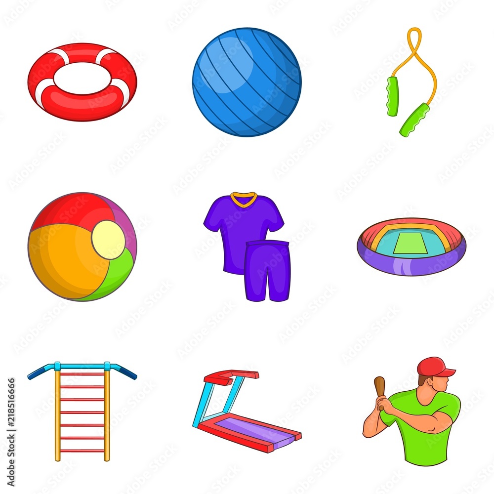 Poster notation icons set. cartoon set of 9 notation vector icons for web isolated on white background